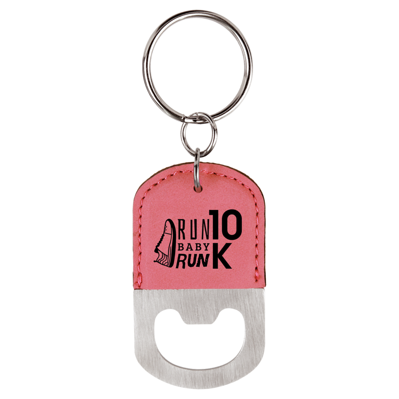 Bottle Opener Keychain Oval KLA Engraving