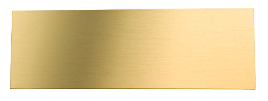 Brushed Brass Plate