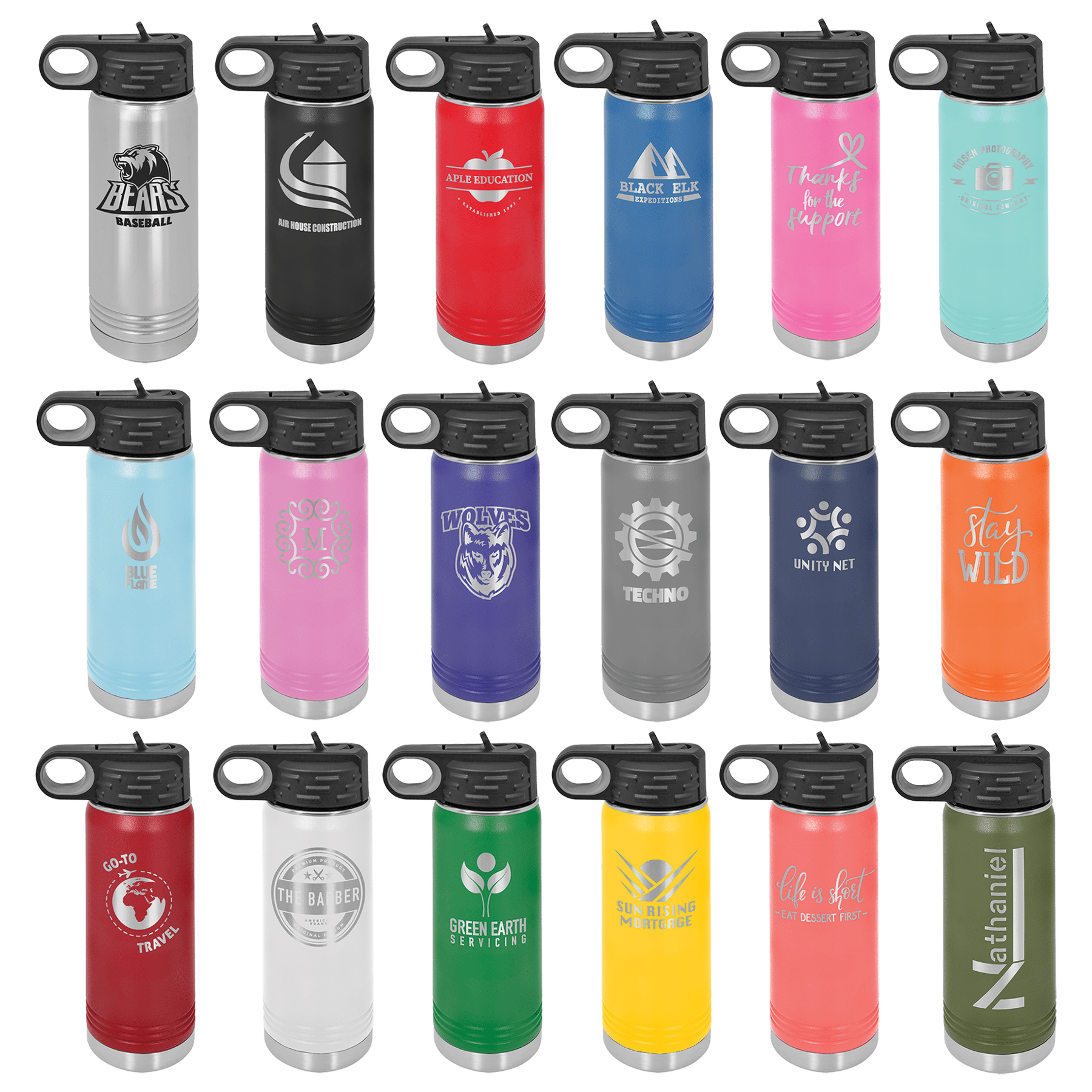 20 oz. Insulated Water Bottle - King Engraving - Personalized Gifts & Awards